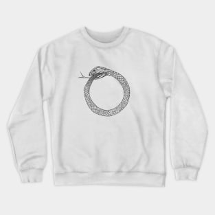 Hand drawn infinite snake Crewneck Sweatshirt